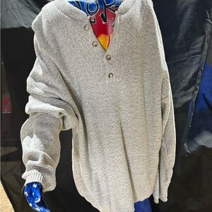 Classic Gray Crewneck Sweater for Men